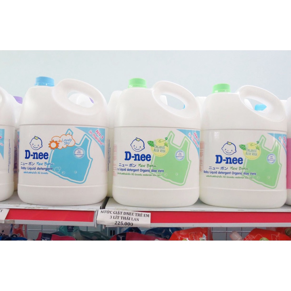 NƯỚC GIẶT XẢ 2 IN 1 DNEE THÁI LAN 3000ML MẪU MỚI CAM KẾT CHÍNH HÃNG