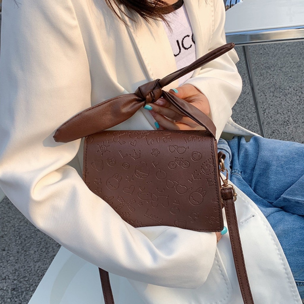 Túi Xách Nữ 💖FREE SHIP💖 Túi Đeo Chéo Phối Nơ Da Cao Cấp - Túi Đeo Chéo Nữ Đi Chơi [Mẫu Mới 2021] | BigBuy360 - bigbuy360.vn