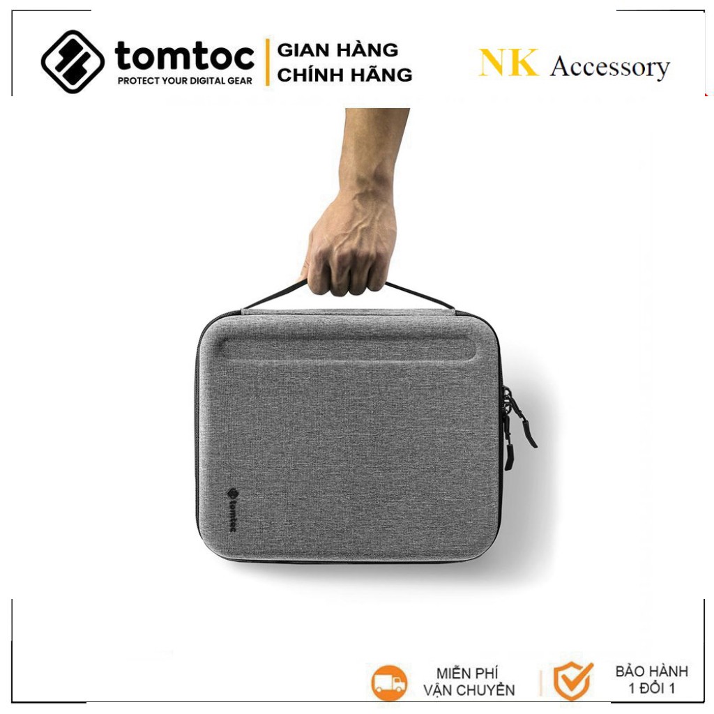 T-  Túi Chống Va Đập Tomtoc PortfoIio Holder Hardshell IPAD PRO 12.9INCH & Surface Pro 12.3 GRAY (A06-004G)