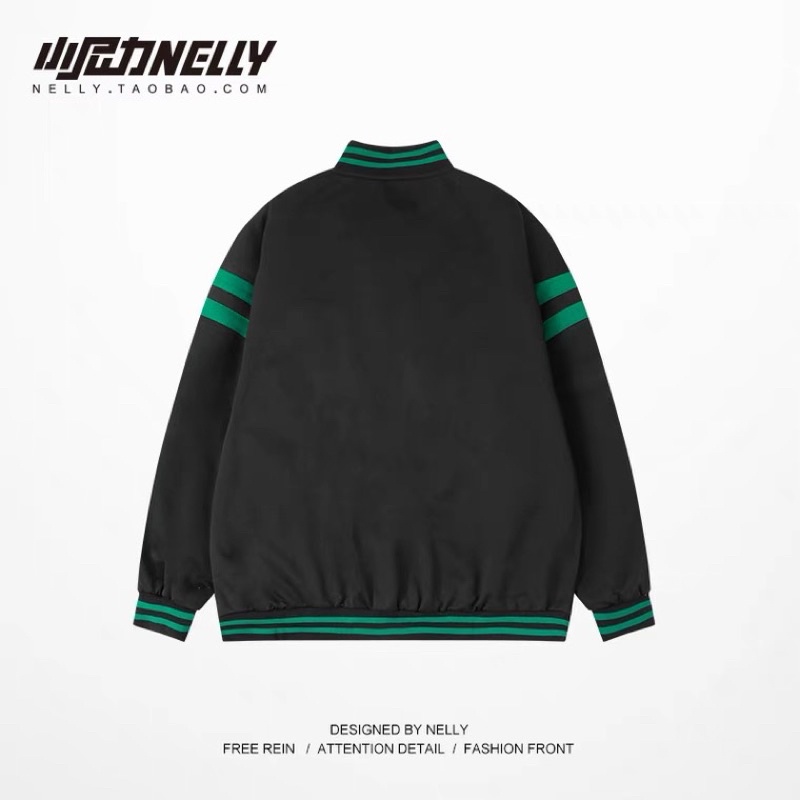 Áo khoác bomber  Nelly Heybig form rộng dành cho nam và nữ 69