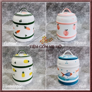 Vại muối dưa cà mẫu mới hũ ngâm hoa quả hũ đựng muối đựng đường đựng mỡ