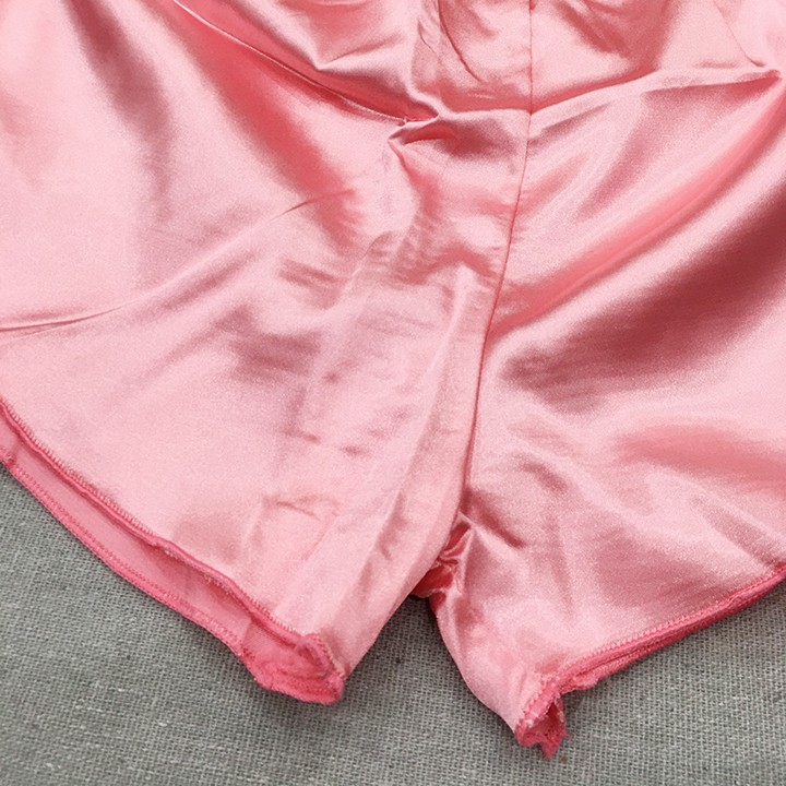 Bộ ngủ thời trang nữ lụa phi bóng chân gợn sóng thoáng mát, sexy - BMNG12 | BigBuy360 - bigbuy360.vn