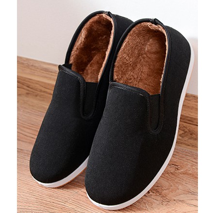 Giày lười nam ♥️ FREESHIP ♥️ Giày lười vải nam lót lông siêu ấm mềm mại thời trang hót Trend 2021 | BigBuy360 - bigbuy360.vn