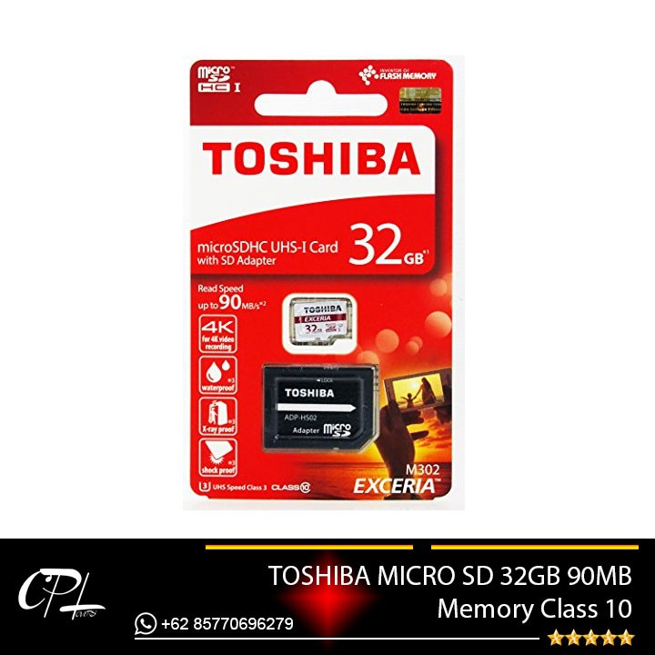 Thẻ Nhớ Toshiba Exceria Micro Sdhc Uhs-I 90mb / S 32gb Class 10