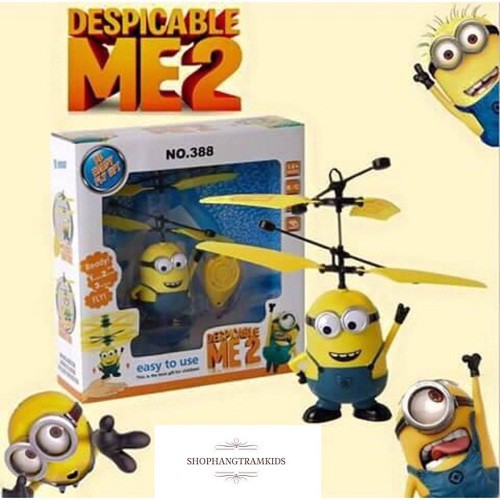 Đồ Chơi Máy Bay Minion cảm ứng bằng tay cho bé