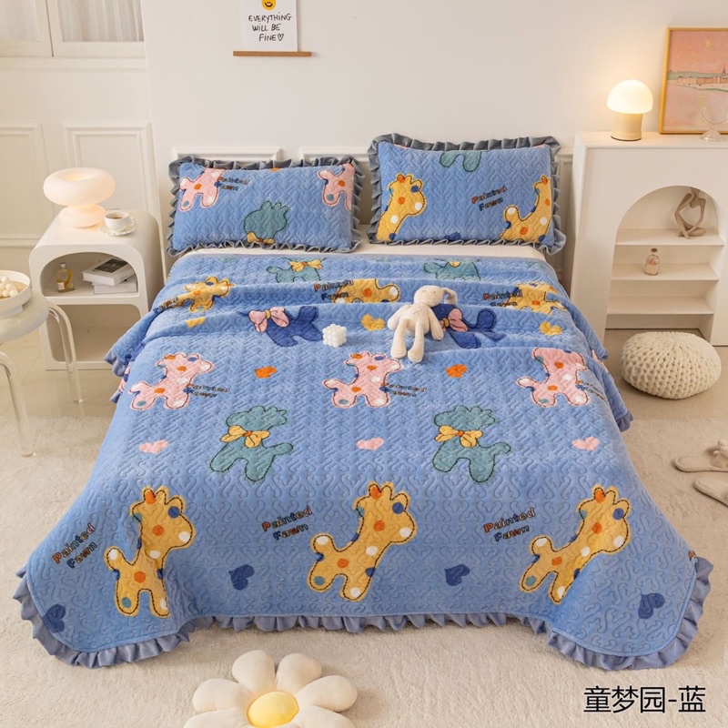 Chăn tuyết trần bèo 2in1 đa năng nhập khẩu KT 2mx2m3 mềm mượt