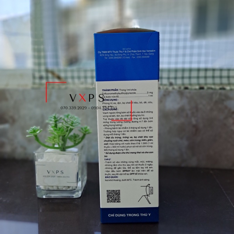 Xịt t.r-ị v.e, r.ậ-n cho chó mèo Vime - Frondog 250ml