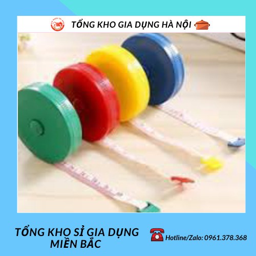 Thước Dây Hộp Tròn 1.5 Mét (Giao Màu Ngẫu Nhiên) 2256 Tổng Kho Sỉ Gia Dụng 88