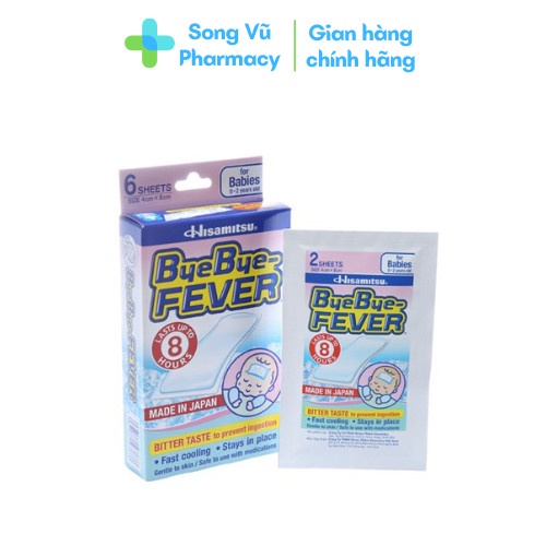 Miếng Dán Hạ Sốt ByeBye FEVER Hisamitsu
