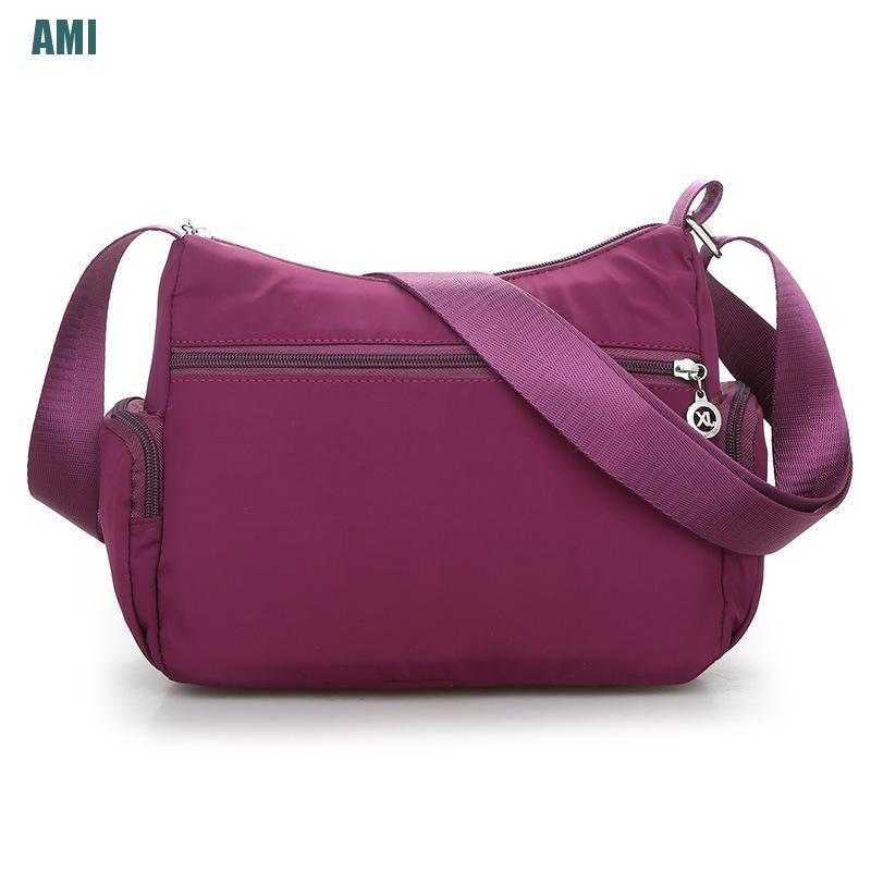 Túi đeo chéo chất liệu nylon chống thấm nước có 6 màu thời trang dành cho nữ