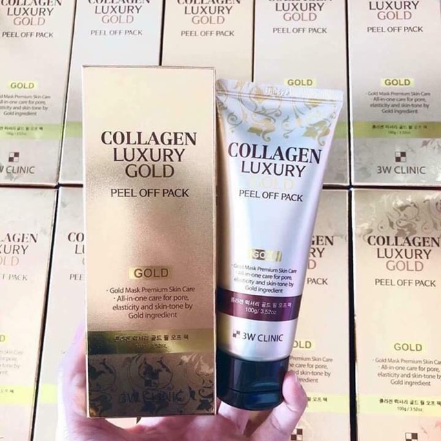 Mặt Nạ Vàng 24K Collagen Luxury Gold Peel Off Pack 3W Clinic