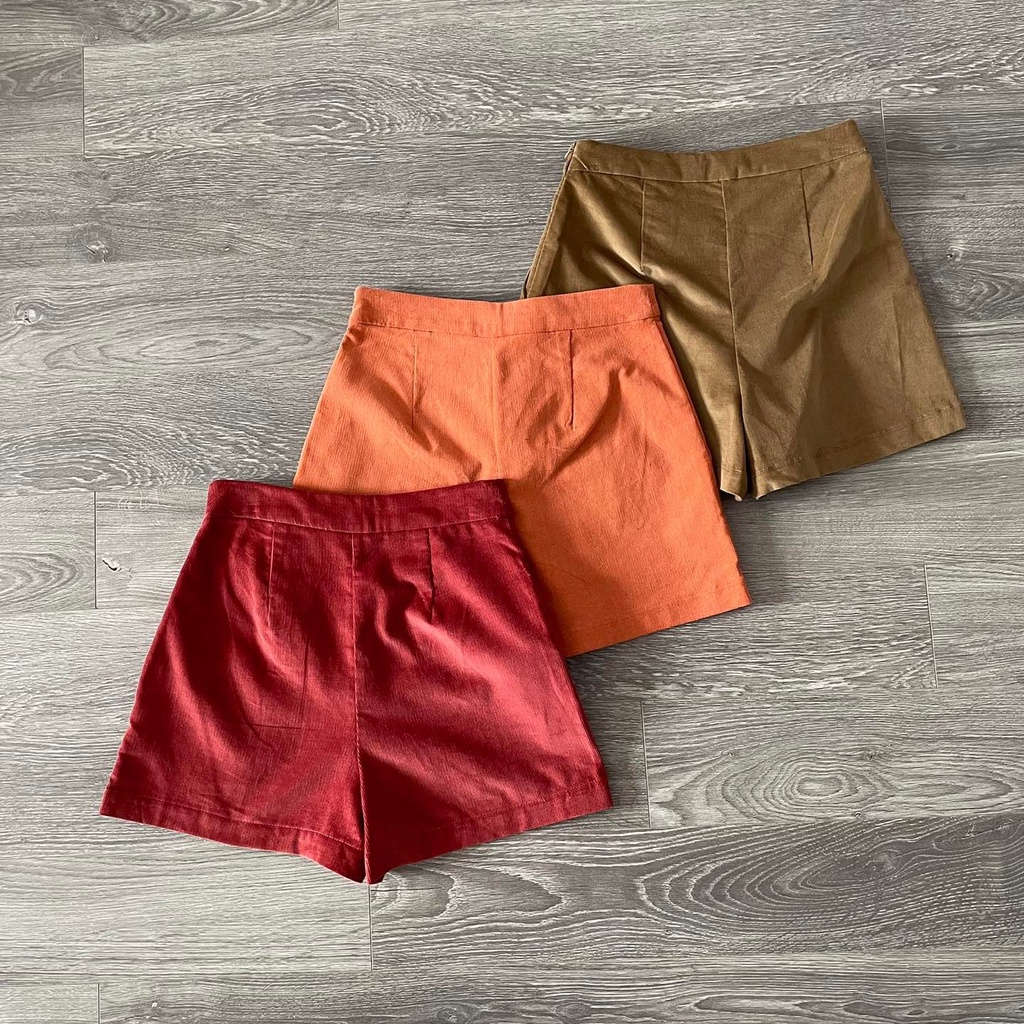 Quần short nhung tăm nữ