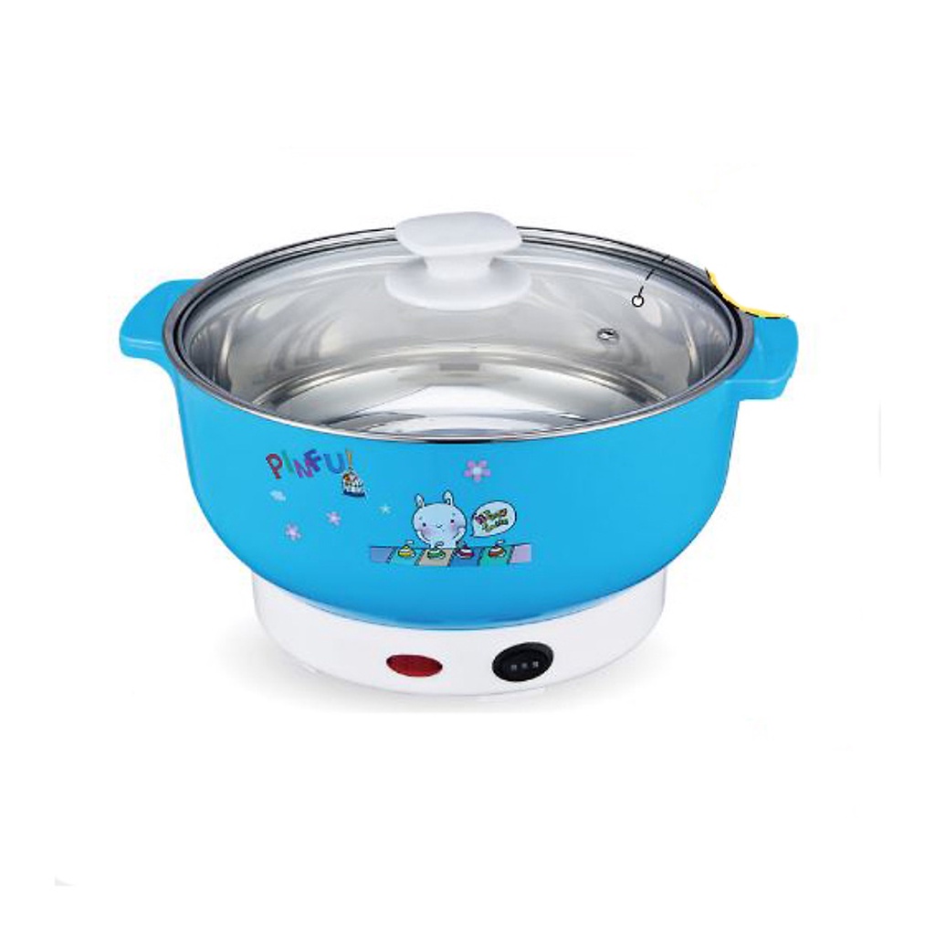 Nồi Lẩu Điện Mini 26cm Inox 304 - Bếp Lẩu Gia Đình 24 Cm SIÊU TỐC BẢO HÀNH 1 NĂM
