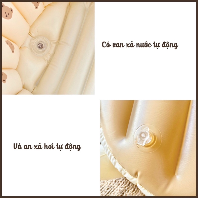 Chậu Tắm Phao kiêm Bể Phao bơi BAR ROT Hàn cho bé