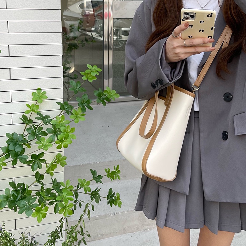 Túi xách tay đeo vai tote IELGY sức chứa lớn đa năng thời trang dành cho nữ