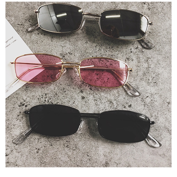 Kính Mát Gọng Vuông Nhỏ Phong Cách Harajuku Hàn Quốc Thời Trang Cho Nữ
