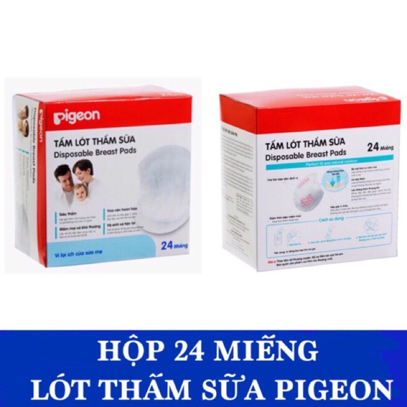 Tấm lót thấm sữa Pigeon, hộp 24 miếng