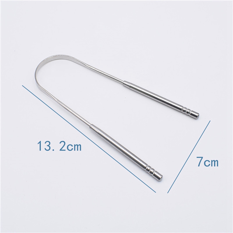 Stainless steel tongue cleaner Tongue Scraper Set Stainless Steel Tongue Tounge Cleaner Dental Oral Care