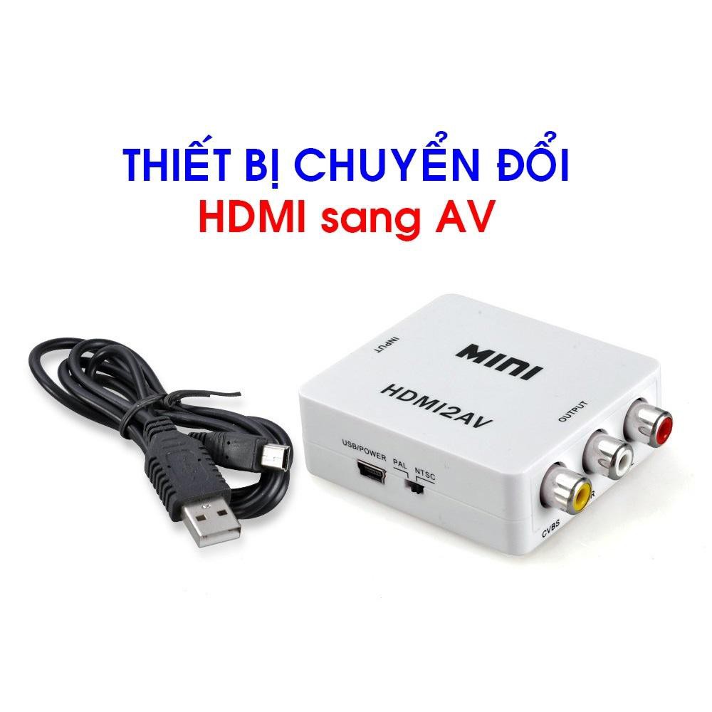 [Mã ELHACE giảm 4% đơn 300K] Bộ chuyển đổi HDMI sang AV. Hộp chuyển AV sang HDMI