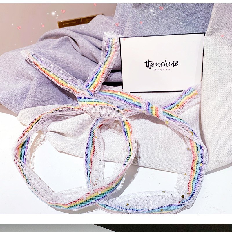 Băng Đô Họa Tiết Ngôi Sao Cầu Vồng Xinh Xắn Thời Trang Hàn Quốc