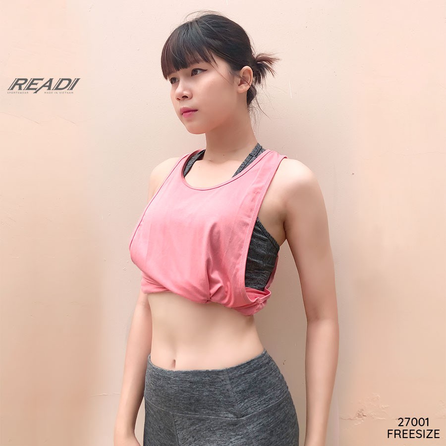 READI Áo tanktop trơn nữ tập gym yoga freesize - 27001