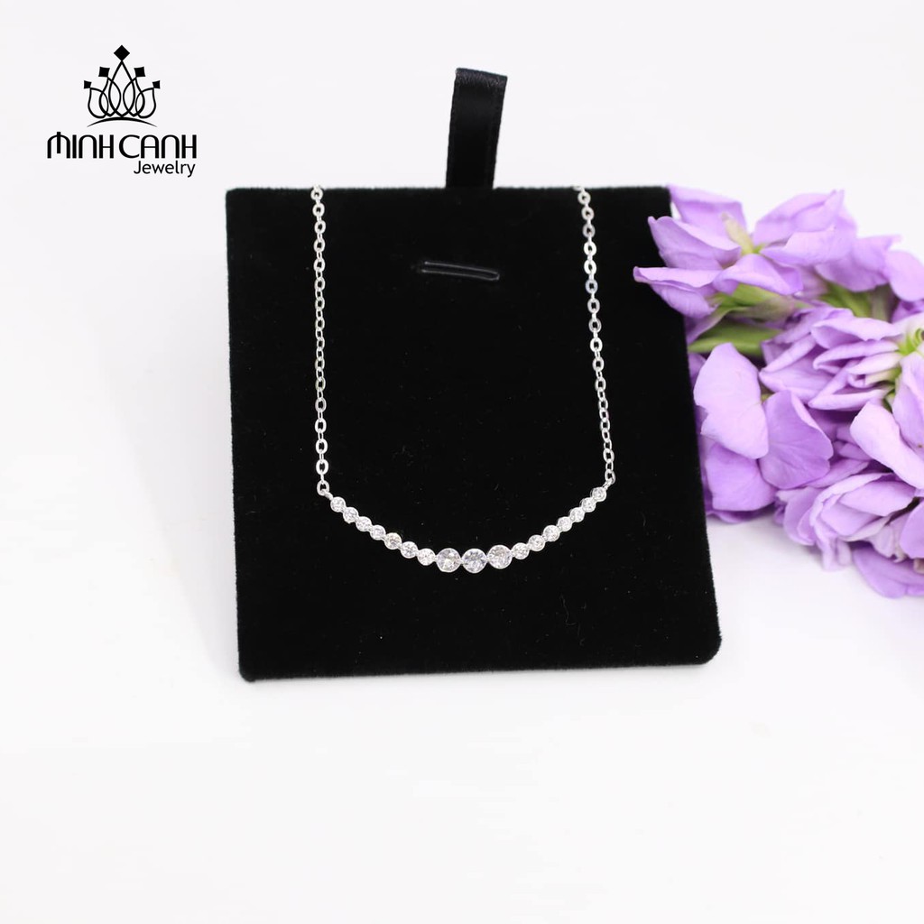 Dây Chuyền Bạc Nữ Minh Canh Jewelry Hình Dải Đá Lấp Lánh