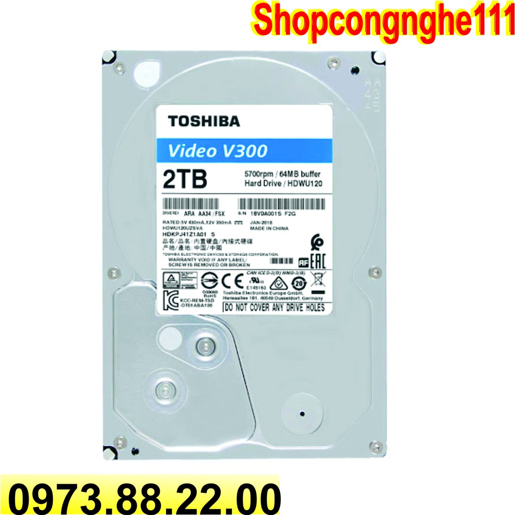 HDD TOSHIBA 2T-V300. CHÍNH HÃNG, BẢO HÀNH 24 THÁNG | BigBuy360 - bigbuy360.vn
