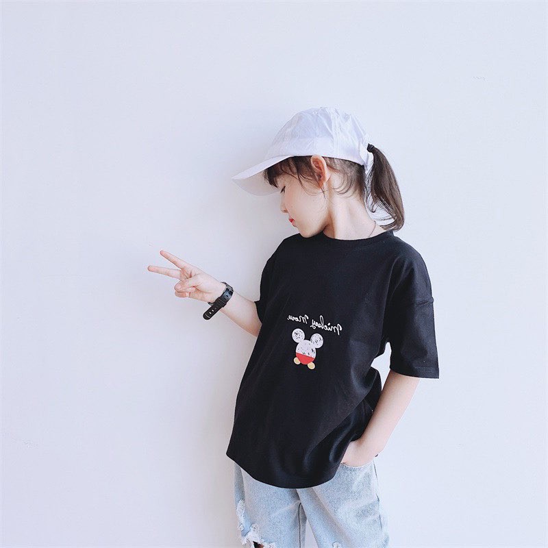 0303SA - Áo phông đôi mẹ con 2 màu đen, trắng