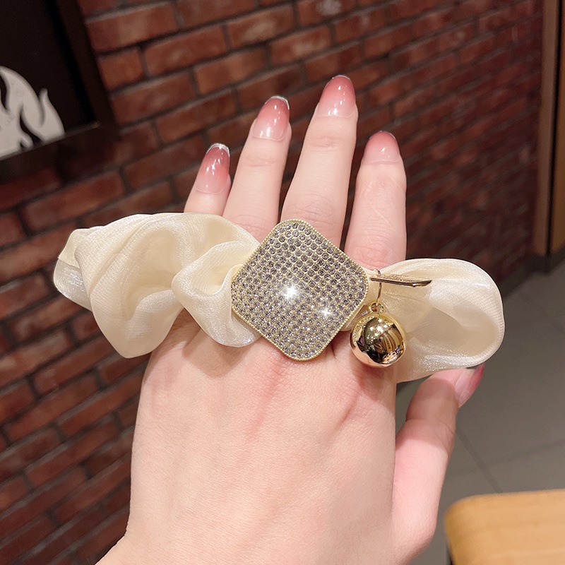 Buộc Tóc Nữ Đính Đá BT04 Sang trọng, Tiểu Thư Phong Cách Hàn quốc