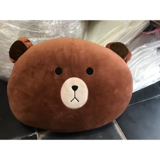KHO SỈ GỐI TỰA LƯNG Hình Gấu BROWN Cao Cấp,Chất Miniso Mềm Nhũng