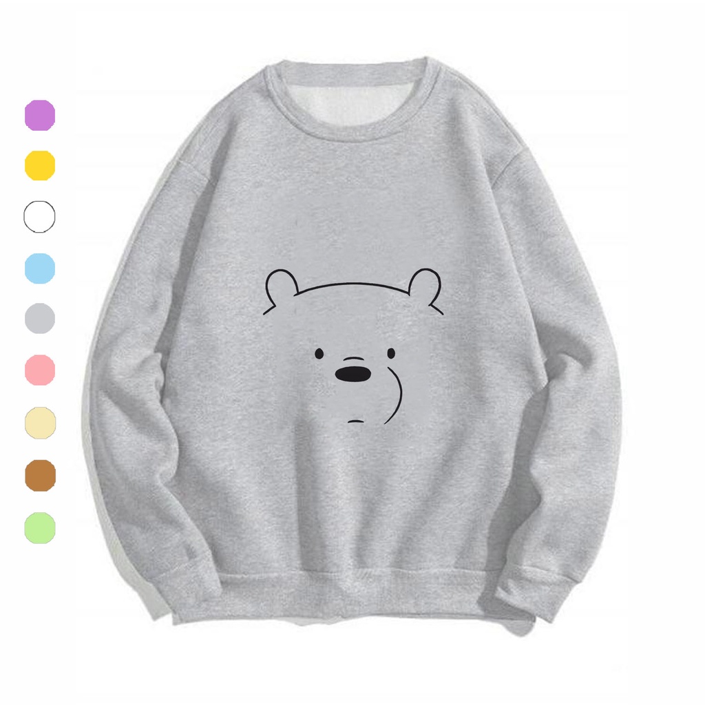 Áo sweater nam nữ in hình Gấu, chất nỉ dày dặn, hợp làm áo cặp William - DS140 | WebRaoVat - webraovat.net.vn