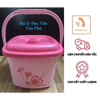 Xô nhựa vuông có nắp Duy Tân 4-8-10-12 Lít