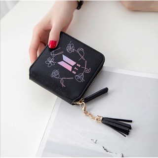 [Spot] Signature wallet BTS Wallet young star Bulletproof Korean Youth Short square wallet