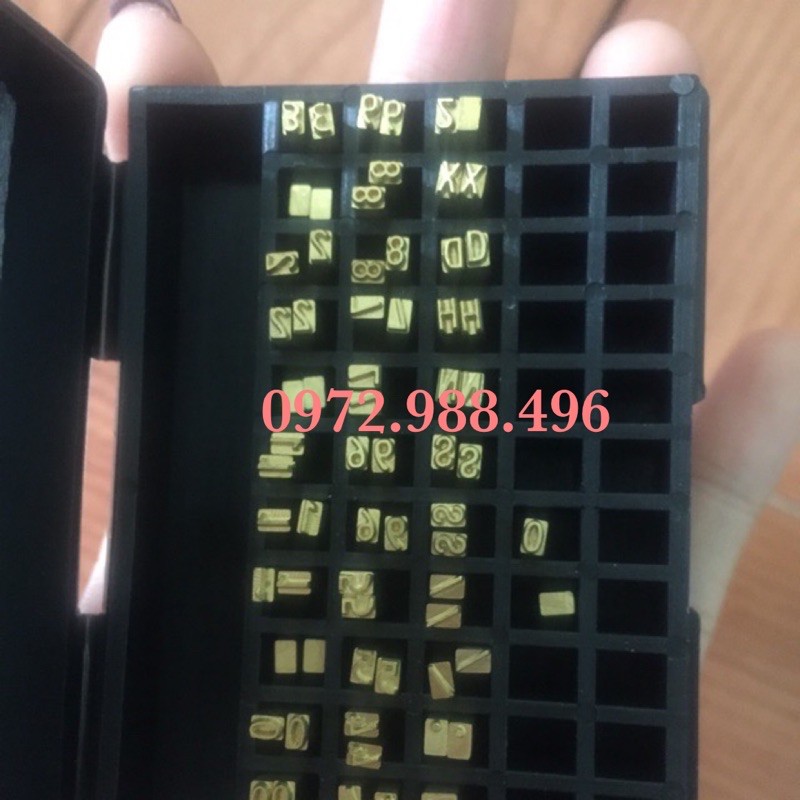 1 Chữ cái máy in hạn sử dụng, máy indate, máy dập tay DY8, HP241