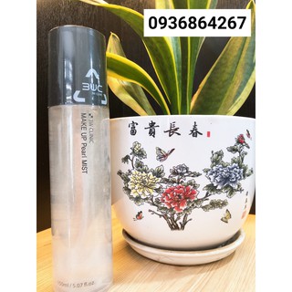 Xịt khoáng nhũ khóa lớp make up 3w clinic make up pearl mist 150ml