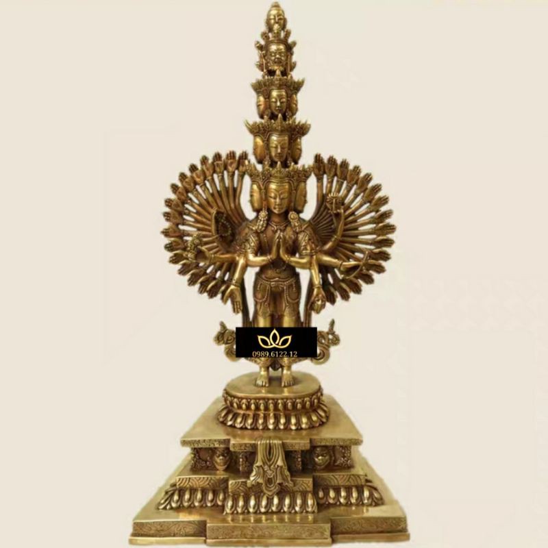 Quan Âm Thiên Thủ Thiên Nhãn Nghìn Mắt Nghìn Tay Tượng đồng Mật tông