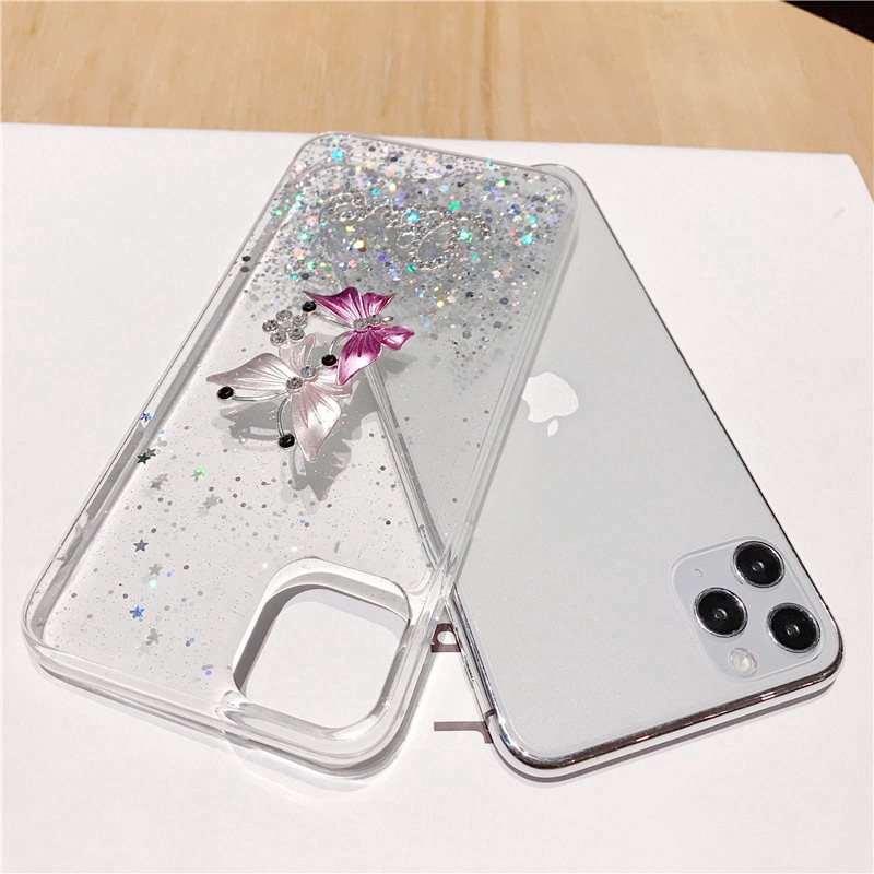 Ốp điện thoại kim tuyến cho OPPO A53 A52 A92 A9 A5 2020 A37 A37F A71 F3 F5 F7 Reno 3 2Z 2F Realme XT 5i 5S C3 5 pro