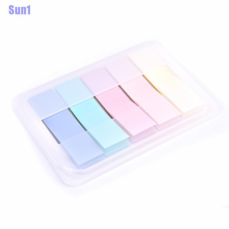 Giấy dán ghi chú bằng chất liệu PET trong suốt màu huỳnh quang hình mũi tên