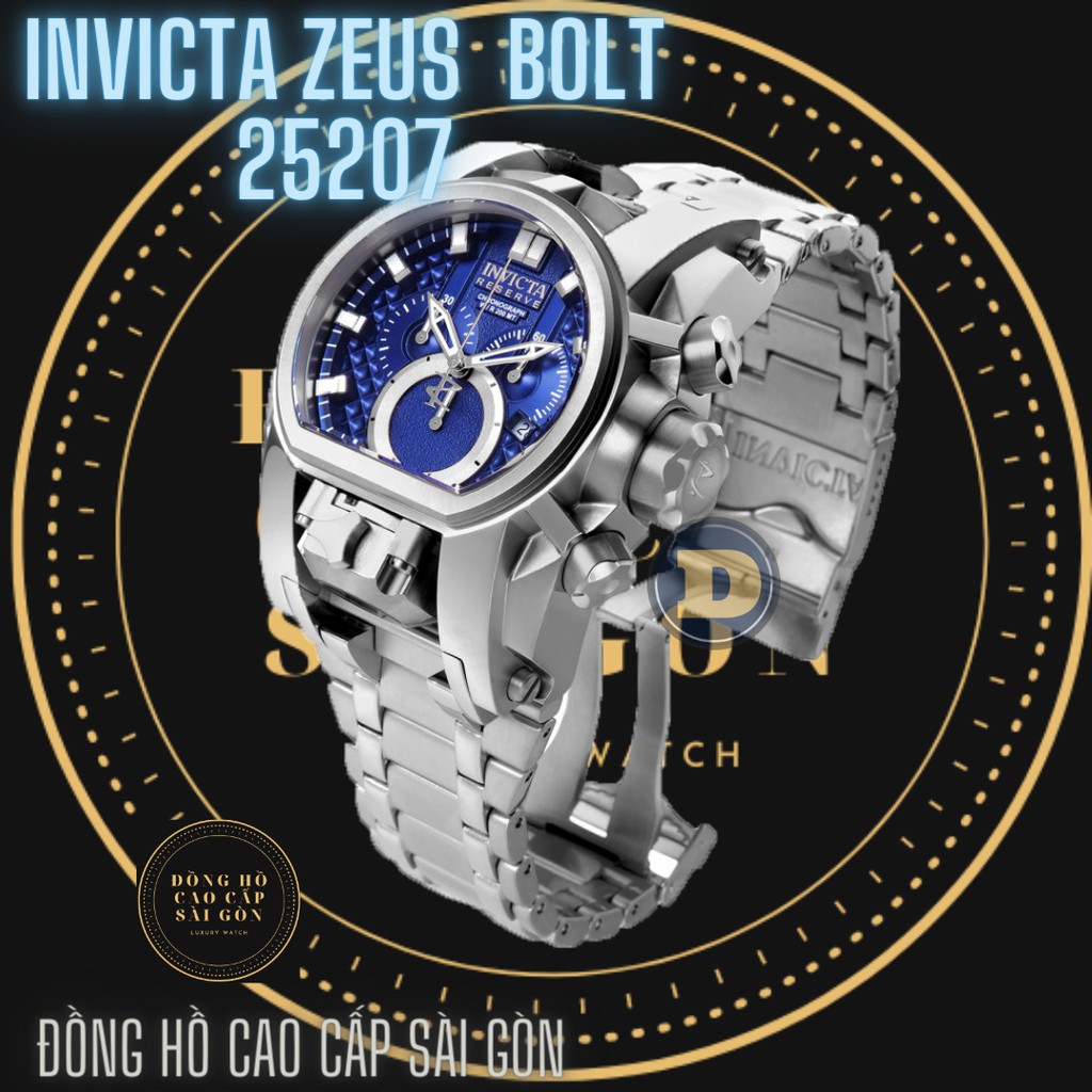 Đồng Hồ Nam Invicta Bolt Zeus 25207 Chronograph , Blue Dial, Size 52mm