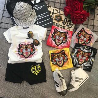 Bộ hổ thêu bé trai