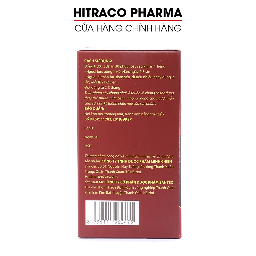 Tinh chất Hàu biển Tảo biển đỏ Cordycep tăng cường sinh lý nam, bổ thận tráng dương - Hộp 30 viên [Cordycep Plus Đỏ]