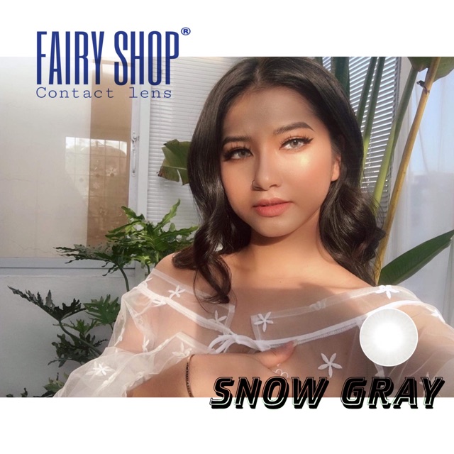 Kính Áp tròng SNOW GRAY 14.0 - Kính Áp Tròng FAIRY SHOP CONTACT LENS độ 0 đến 6