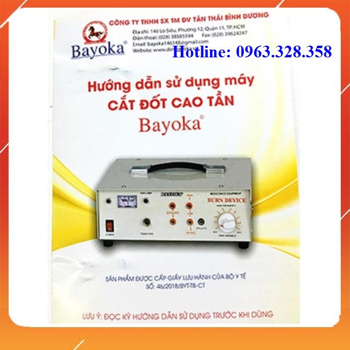 Máy Cắt Đốt Cao Tần Lưỡng Cực Bayoka (VN) - Máy Phẫu Thuật Cắt Môi, Mí, Xóa Phun Xăm Trong Spa, Thẩm Mỹ Viện