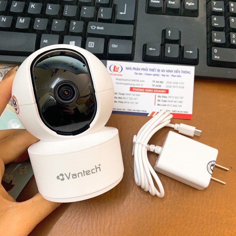 Camera IP Wifi Vantech 8.0mp AI-V2010D Hàng Chính Hãng Tặng kèm chân đế