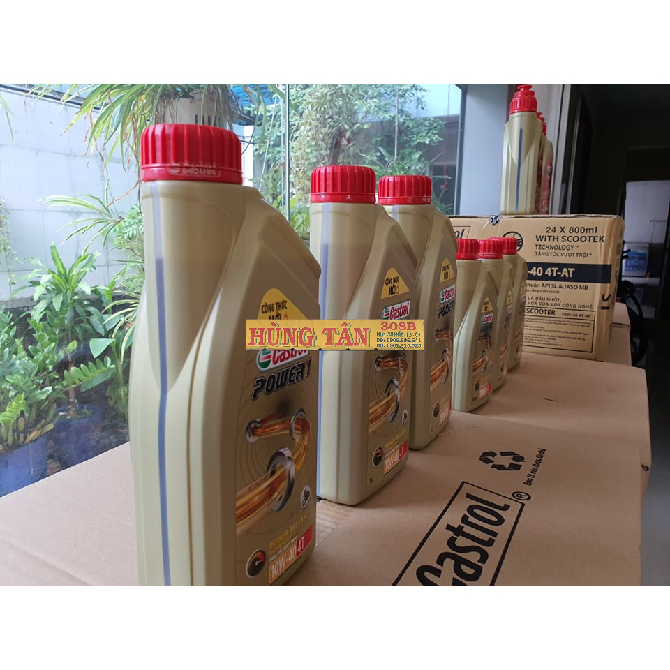 CHAI 1L DẦU NHỚT XE SỐ CASTROL POWER-1 10W40 1000ML