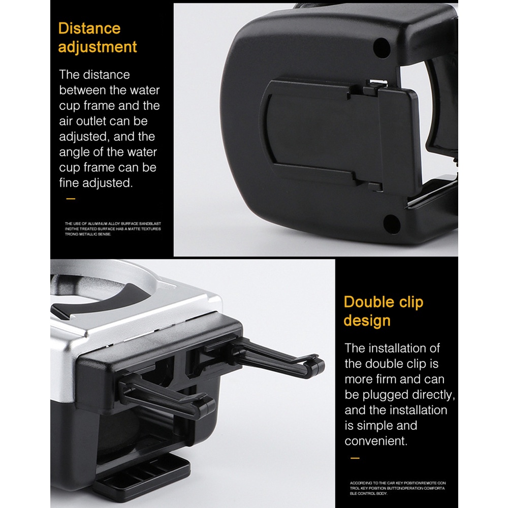 Giá Đỡ Bình Nước Gắn Lỗ Thông Gió Xe Hơi Tiện Dụng