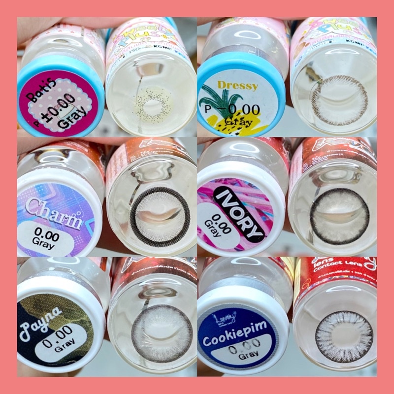 Lens xám không độ size vừa 14,5mm hot hit (album 2)