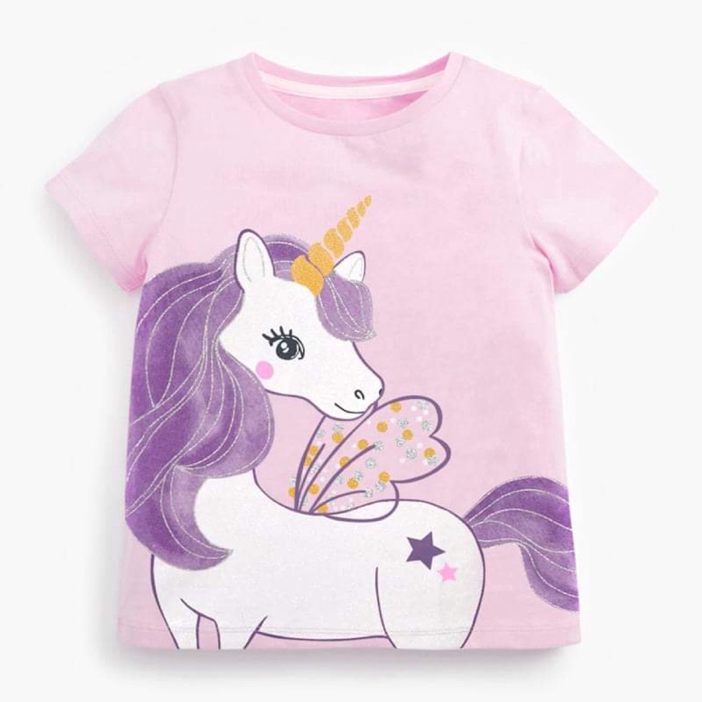 Bộ hè cotton Little Maven LM2Y0101 tím Pony cho bé gái 2-7 tuổi - Jumping Beans Official Store