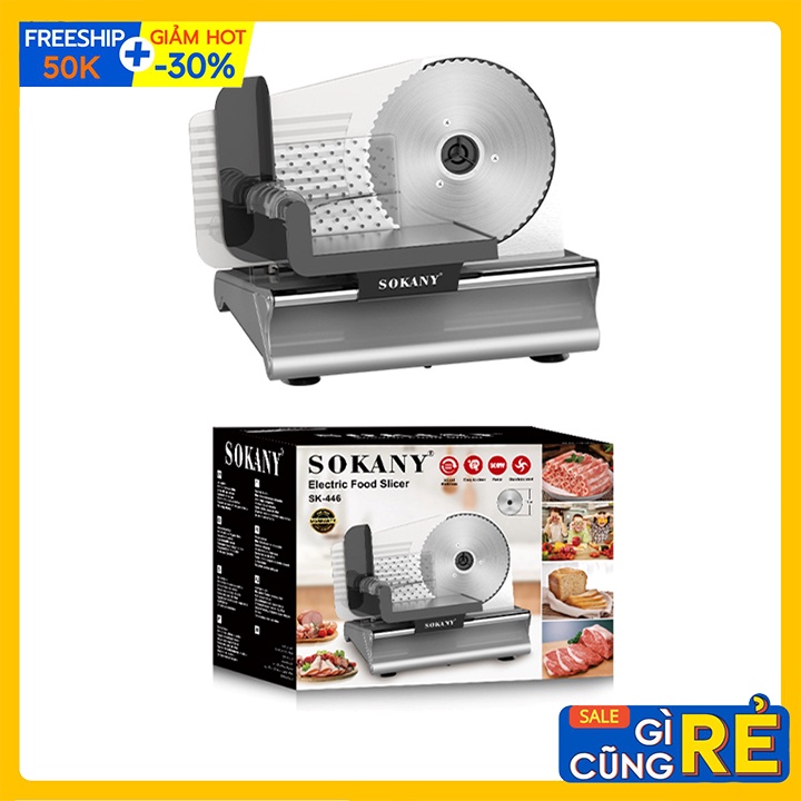 Máy thái thịt đông lạnh, thịt chín, cắt lát thực phẩm chính hãng SOKANY