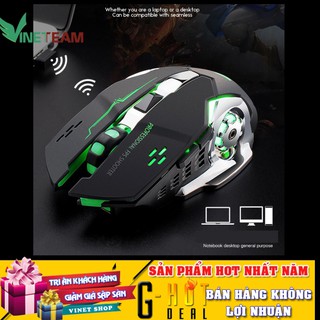 Chuột Mouse Gaming T-WOLD Q13, chuột ko dây pin sạc - hết pin sạc điện dùng tiếp
